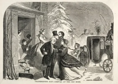 Thanksgiving Day Arrival At The Old Home