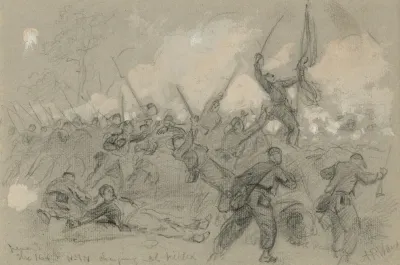 The 164th N Y V Charging Col Killed
