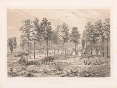 The 31st Regt Ohio Volunteers Col M B Walker Building Breastworks And Embrasures Before Corinth Miss May 1862