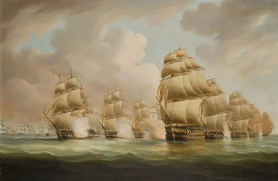 The Action Of Commodore Dance And The Comte De Linois Off The Straits Of Malacca 15 February 1804