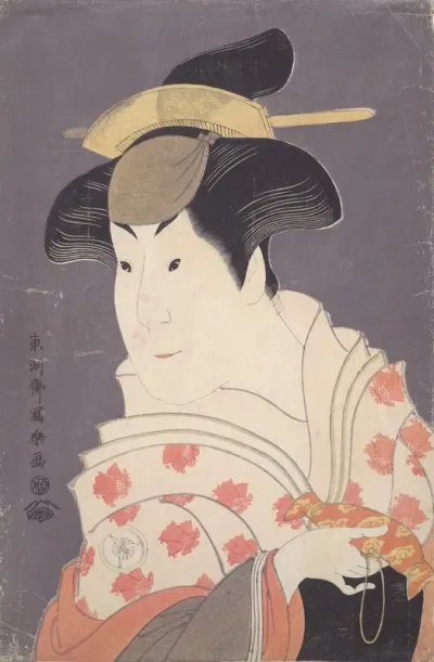 The Actor Iwai Hanshiro Iv As The Wet Nurse Shigenoi From The Play The Loved Wifes Parti Colored Halter