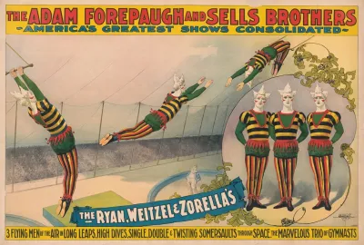 The Adam Forepaugh And Sells Brothers Americas Greatest Shows Consolidated The Ryan Weitzel Zorellas