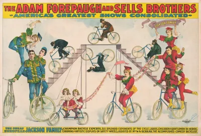 The Adam Forepaugh Sells Brothers Americas Greatest Shows Consolidated The Great European Jackson Family