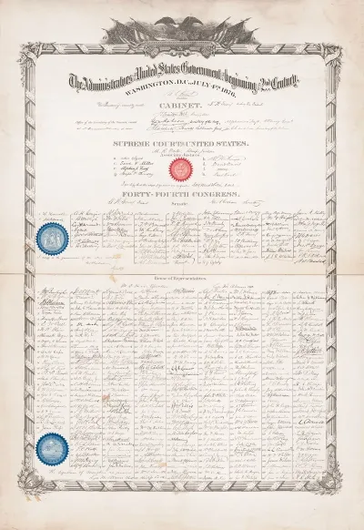 The Administators Of The United States Government At The Beginning Of Its 2nd Century