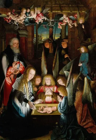 The Adoration Of The Christ Child