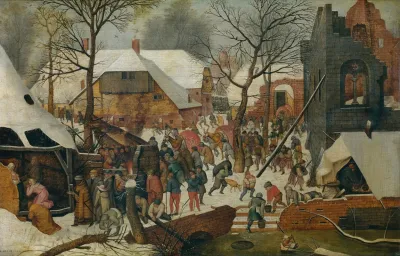 The Adoration Of The Magi In The Snow