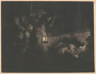 The Adoration Of The Shepherds A Night Piece