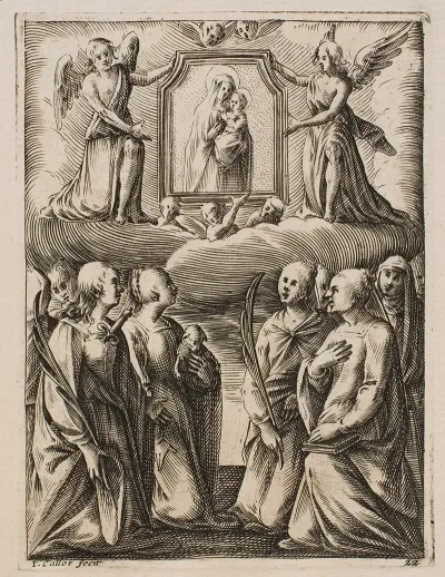 The Adoration Of The Virgin And Child