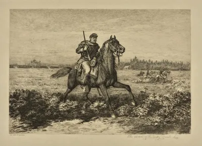 The Advance Of The Cavalry Skirmish Line