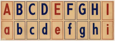 The Alphabet A To I