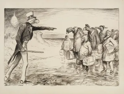 The American Eagle Turns Away Several Would Be Immigrants From The United States