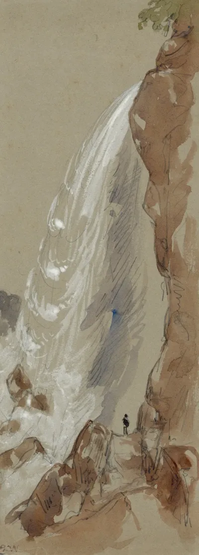 The American Falls From The Cave Of The Winds