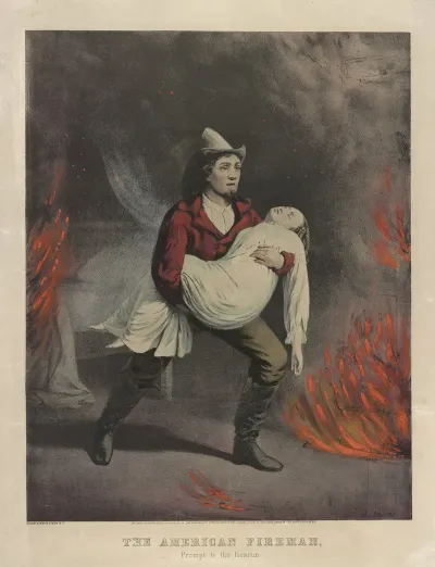 The American Fireman Prompt To The Rescue