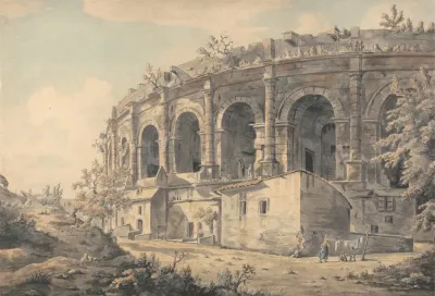 The Amphitheater At Nimes