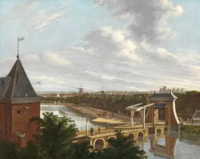 The Amsterdam Outer Canal Near The Leidsepoort Seen From The Theatre