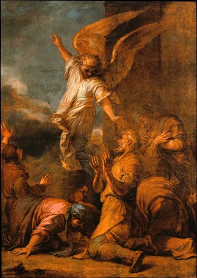 The Angel Leaving The House Of Tobias