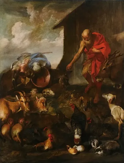 The Animals Entering Noahs Ark