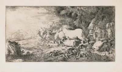 The Animals Going Toward The Ark