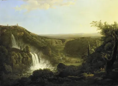 The Anio Valley With The Waterfalls Of Tivoli