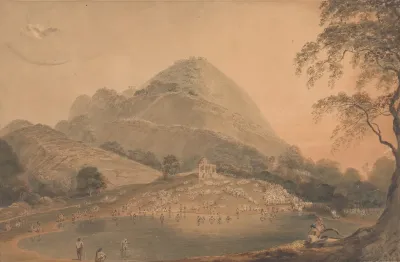 The Annual Resort Of Hindoos To Mundar Hill Near Bhagulpore Bhagalpur