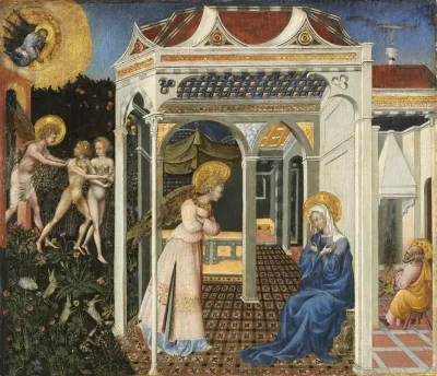 The Annunciation And Expulsion From Paradise