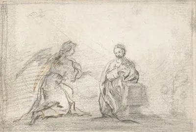 The Annunciation Angel Approaching From Left