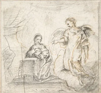 The Annunciation Angel Approaching From The Right