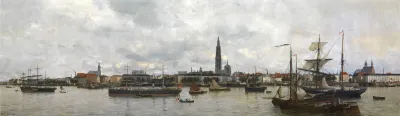 The Antwerp Waterfront In 1870