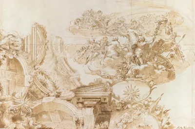 The Apotheosis Of Romulus Design For A Ceiling