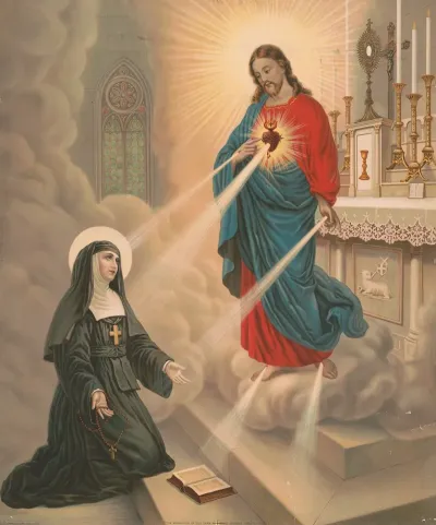 The Apparition Of Our Lord To Blessed Margaret Mary Alacoque 2