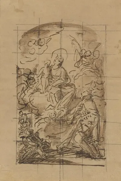 The Apparition Of The Virgin And Child To Saint Louis Of France