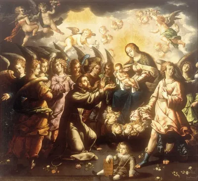 The Appearance Of The Virgin And Child To Saint Francis
