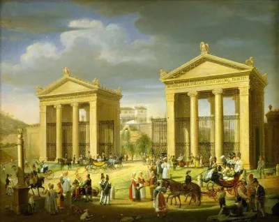The Approach To The Villa Borghese Rome