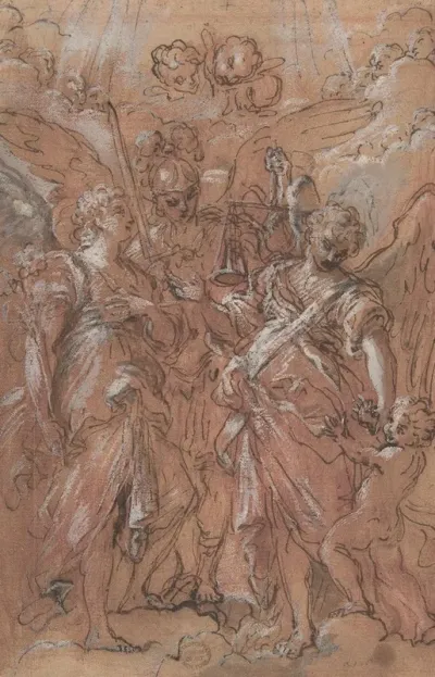 The Archangels Gabriel Michael And Raphael