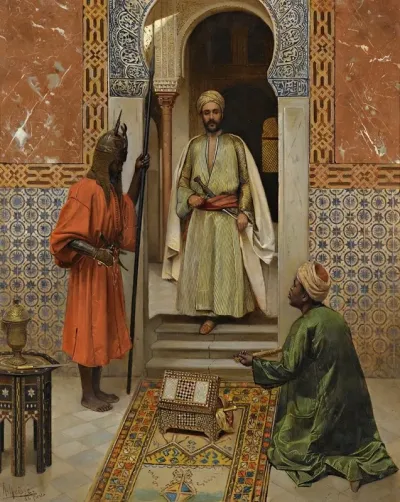 The Arms Merchant Presenting His Wares1886