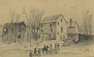 The Army Of The Potomac Crossing Broad Run Retreat From Culpepper