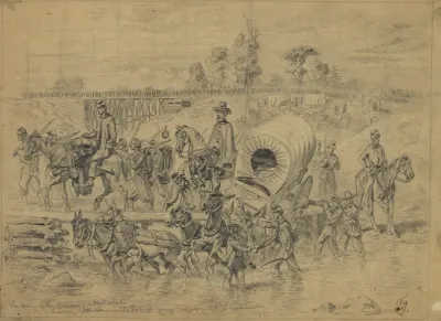 The Army Of The Potomac Crossing Kettle Run