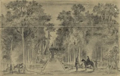 The Army Of The Potomac Crossing The Chicahominy At Long Bridge