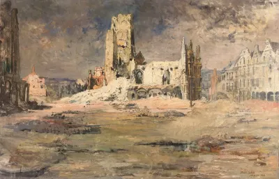 The Arras Belfry 1916
