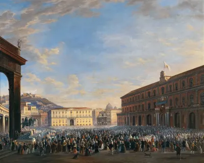 The Arrival Of Pope Pius Ix In Naples