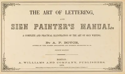 The Art Of Lettering And Sign Painters Manual Pl 01