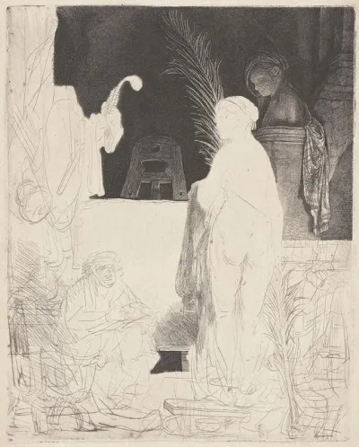 The Artist Drawing From A Model 2