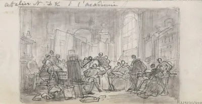 The Artist Nicaise De Keysers Studio At The Academy