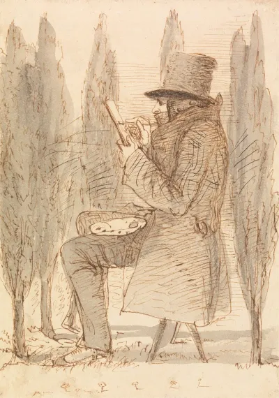 The Artist Sketching