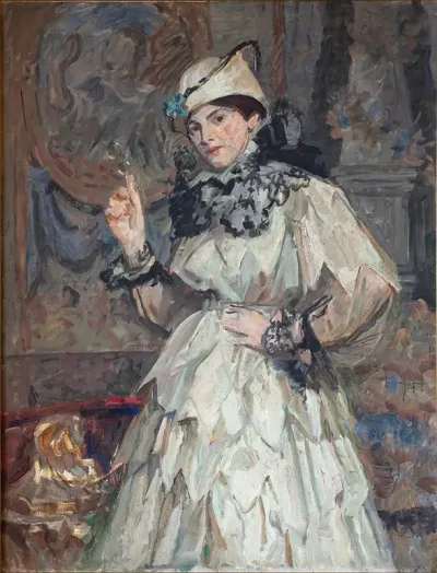 The Artists Daughter In Fancy Dress