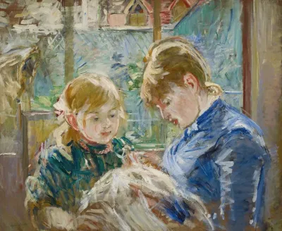 The Artists Daughter Julie With Her Nanny