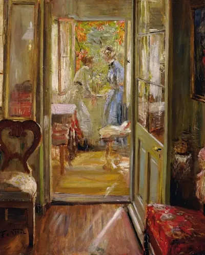The Artists Daughters In The Veranda