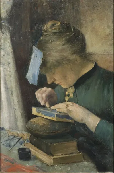 The Artists Fiancee Tekla Lindestrom