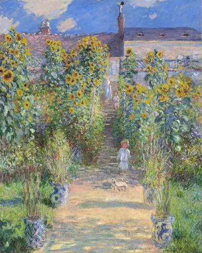 The Artists Garden At Vetheuil