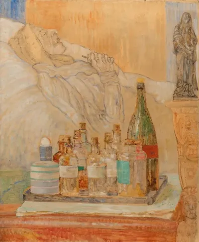 The Artists Mother In Death